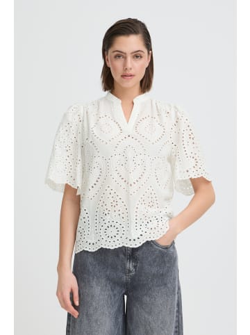 Pulz Kurzarm-Bluse PZCILJA Regular fit in Cloud Dancer