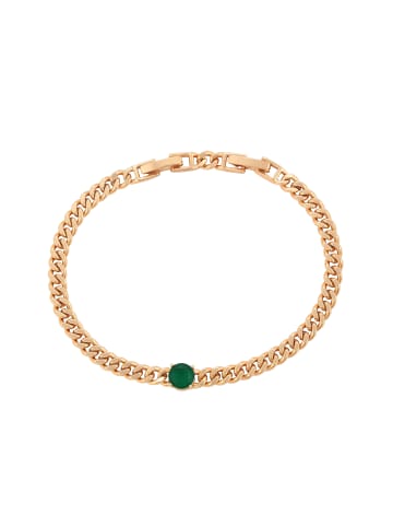 NAEMI Women Bracelet in Rose Gold Green