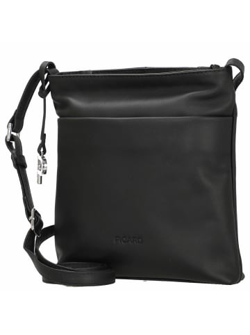 PICARD Timeless - Schultertasche 21 cm (schwarz) in schwarz