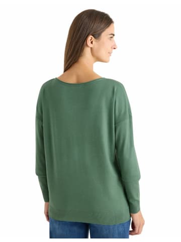 Cecil Rundkragen Langarmshirt für Damen in grün