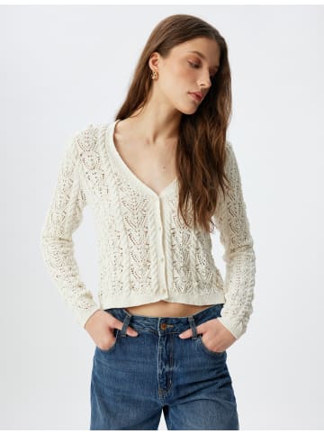 KOTON Cardigan in Ekru
