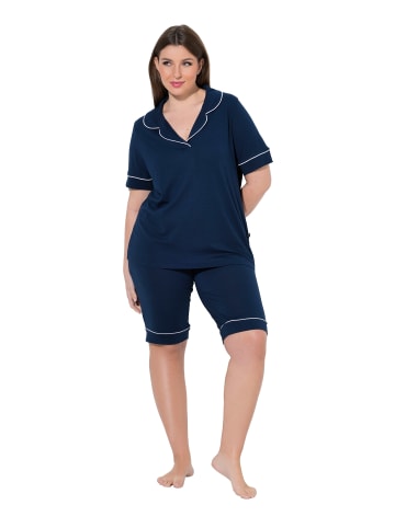 Ulla Popken Pyjama in nachtblau