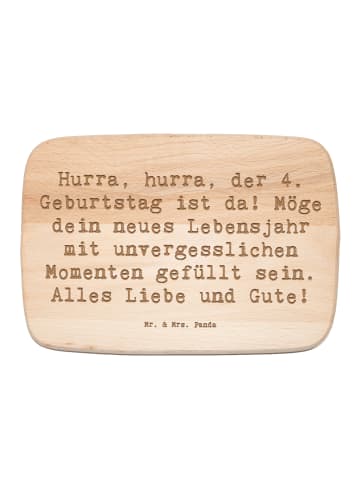 Mr. & Mrs. Panda Holzbrett Spruch 4. Geburtstag Feiern mit Spruch in Transparent