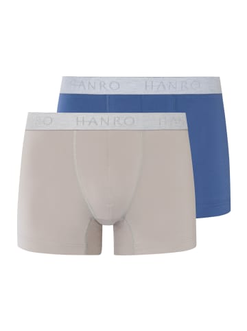 Hanro Retroshorts Cotton Essentials in slate blue / mid grey