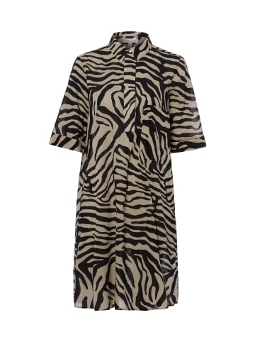 Marie Lund Kleid in schwarz beige - 0041