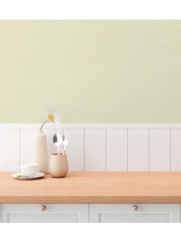 A.S. Création Tapete Nordic Plain in Leinenbeige