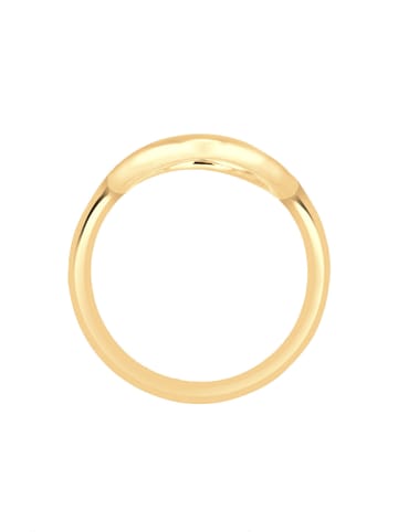 Elli Ring 925 Sterling Silber Geo, Kreis in Gold