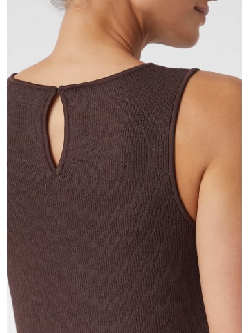comma CI T-Shirt keine Ärmellänge in Braun
