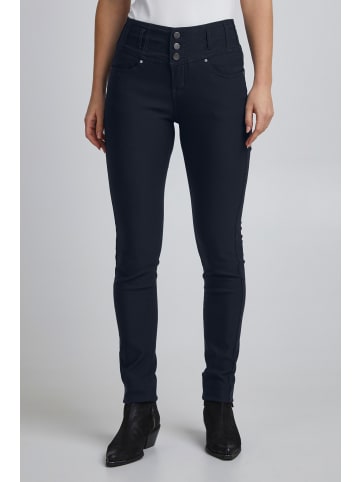 Fransa Stretch-Hose FRZalin 2 pant - 601749  Skinny Fit Hose mit breitem Bündchen in Blau