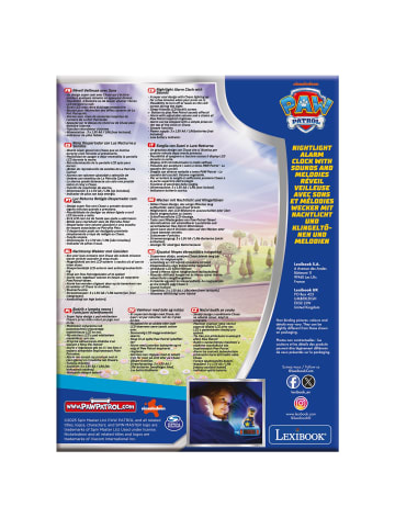 Lexibook Paw Patrol Chase 3D-Nachtlicht-Wecker mit Soundeffekten