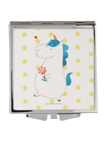 Mr. & Mrs. Panda Schminkspiegel Einhorn Spaziergang ohne Spruch in Weiß