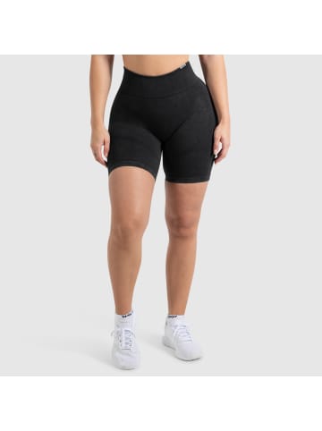 SMILODOX Shorts Batik Scrunch Ruth in Schwarz