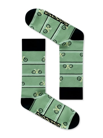 GreenBomb Socks Bike Triple Stripes in Mix