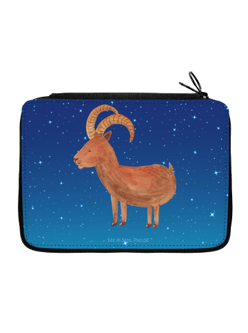 Mr. & Mrs. Panda Federtasche Sternzeichen Steinbock ohne Spruch in Sternenhimmel Blau