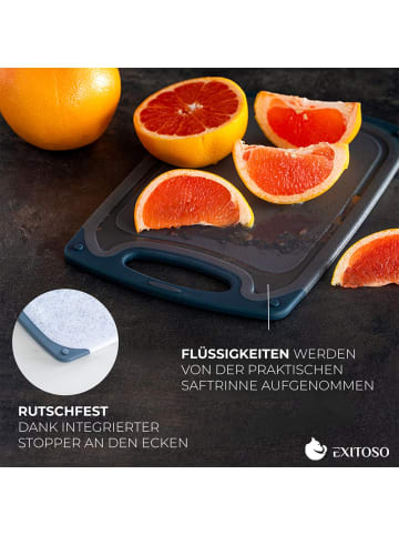 Exitoso EXITOSO Frühstücksbrettchen - 6er-Set - Kunststoff, spülmaschinenfest