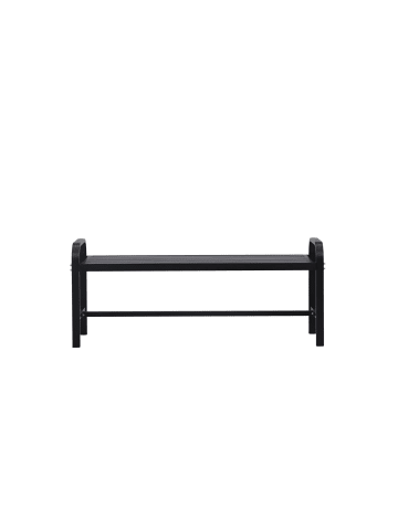 ebuy24 Gartenbank Cascais Schwarz 125 x 42 cm