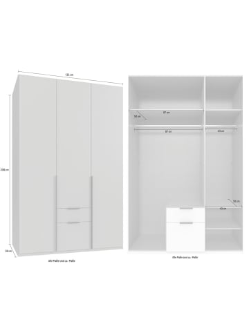 Wimex Kleiderschrank Mugano Saharagrau matt 135 / 58 / 208cm