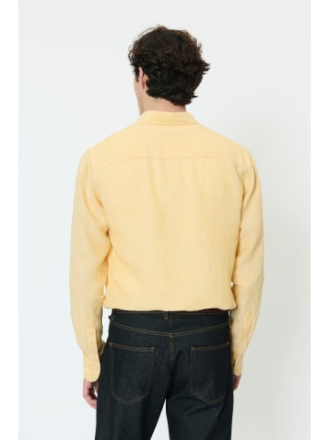 Matinique Langarm - Hemd MAmarc Gerade Passform in Golden Cream