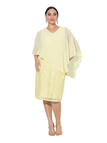 Ulla Popken Abendkleid in blassgelb