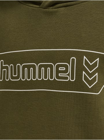 Hummel Hoodie Hmltomb Hoodie in DARK OLIVE