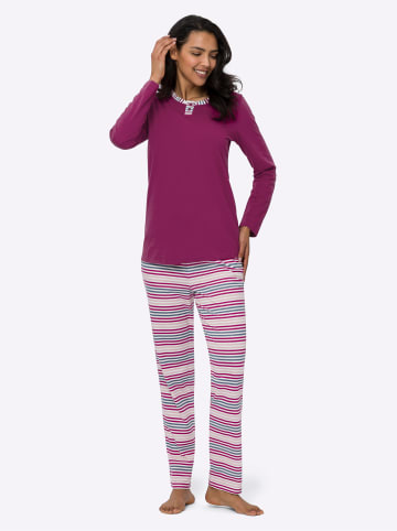 Sieh an! Schlafanzug in malve-ecru