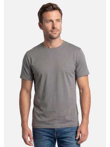 Lerros T-Shirt Basic in Grau / dunkelblau