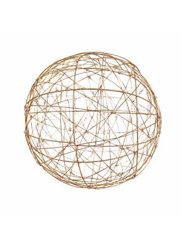 relaxdays LED Dekokugel in Gold - Ø 20 cm