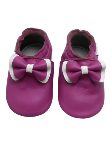 Bemesu Baby Krabbelschuhe aus Leder, weiche Lauflernschuhe mit rutschfester Sohle