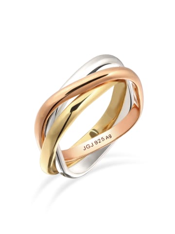 Elli Ring 925 Rosegold in Dreifarbig