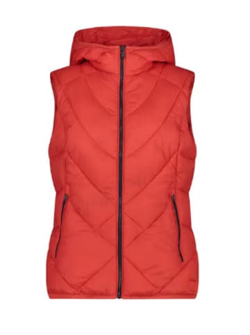 cmp Steppweste Vest Fix Hood in Rot