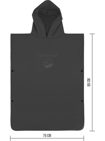 normani Kinder Mikrofaser Badeponcho 10-13 Jahre Camuy in Schwarz