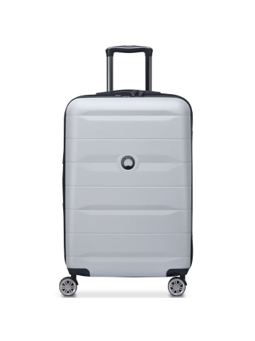 Delsey Comete + 4-Rollen Trolley 67 cm in silbergrau