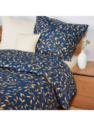 Schiesser Bettwäscheset Liliebeth in Blau-Beige