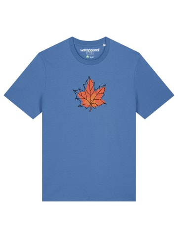 wat? Apparel T-Shirt Herbst in Bright Blue