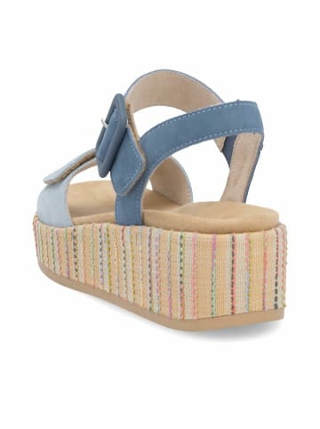 remonte Plateau Sandalen für Damen in blau