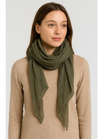 collezione alessandro Italienischer Schal " Unitoo " in oliv