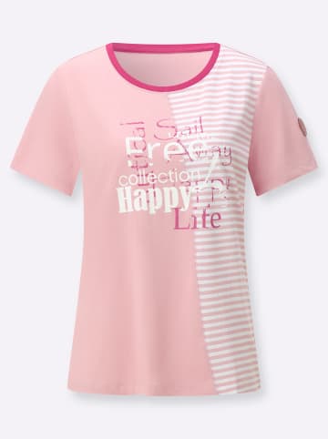 WITT WEIDEN Rundhals-Shirt in hortensie-erika-bedruckt