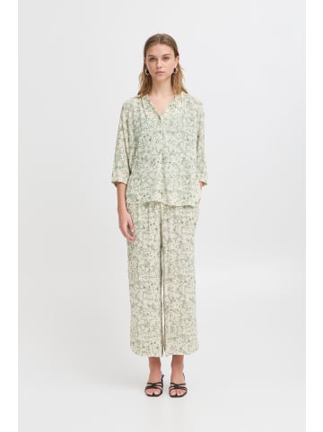 ICHI Casual Hose IHMARRAKECH Loose fit in Tea Dottet Flower Aop