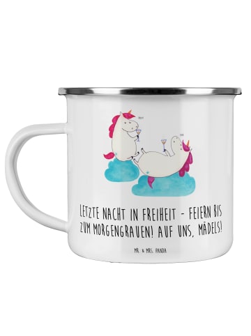 Mr. & Mrs. Panda Kaffeetasse Junggesellinnenabschied Feiern mit ... in Weiß