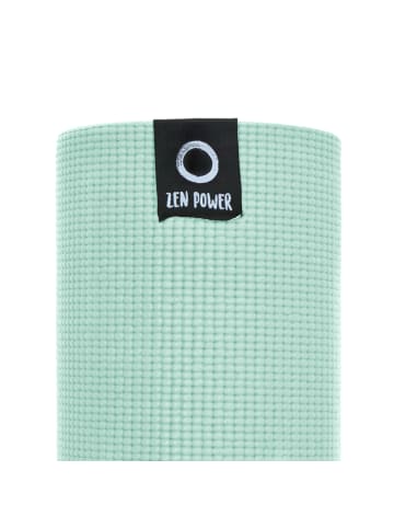 zenpower Yogamatte " We Love Yoga 183x60x0,6 cm " in mint