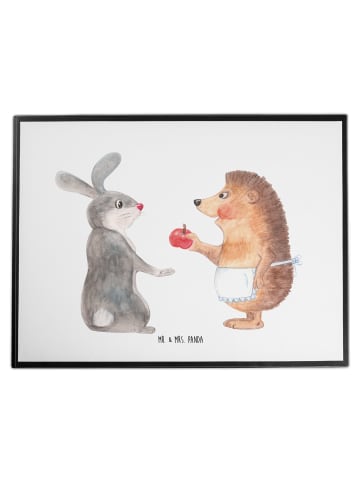 Mr. & Mrs. Panda schreibtischunterlage Hase Igel ohne Spruch in Weiß
