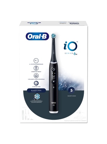 Oral-B Elektr. Zahnbürste "iO6 + Reiseetui" + 12 Aufsteckbürsten "Sanfte Reinigung"