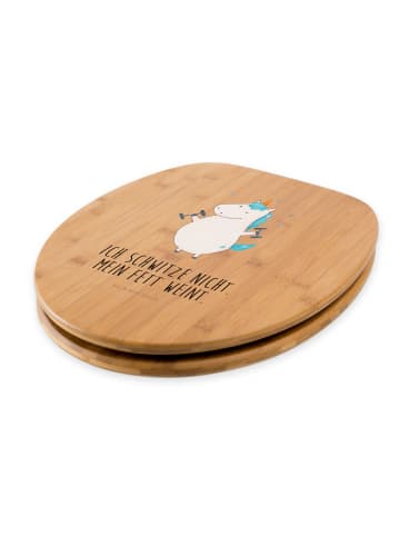 Mr. & Mrs. Panda Klositz Einhorn Fitness mit Spruch in Braun