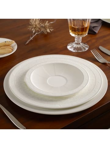 Villeroy & Boch Platzteller Gray Pearl in weiß