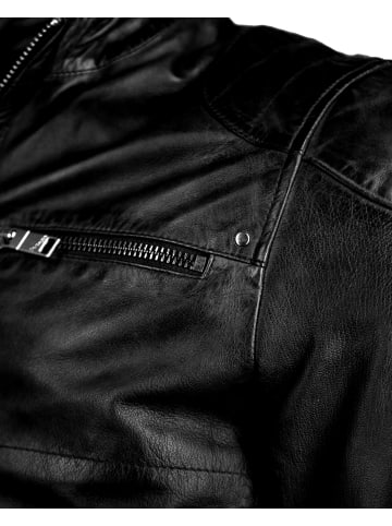 Maze Lederjacke Flint in schwarz