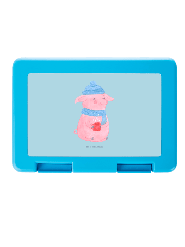 Mr. & Mrs. Panda Bentobox Schweinchen Glühwein ohne Spruch in Eisblau