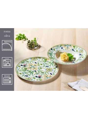 Ritzenhoff & Breker 12er Set Pastateller Roma Oliva ø 30,5 cm in grün