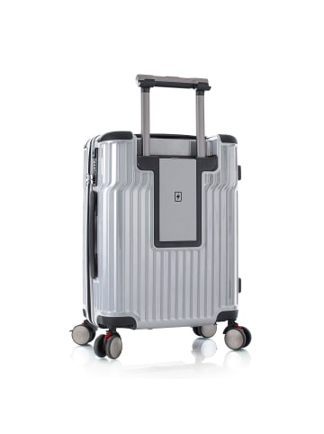 Heys Tekno 4 Rollen Kabinentrolley S 53 cm Laptopfach in silver