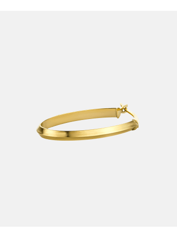 Diamant L'éternel Creolen aus 375 Gelbgold