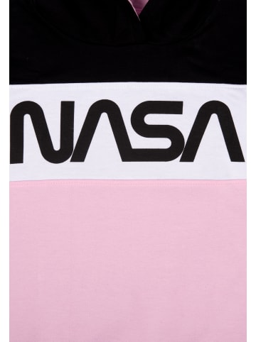 United Labels NASA Hoodie Kapuzenpullover in schwarz/rosa